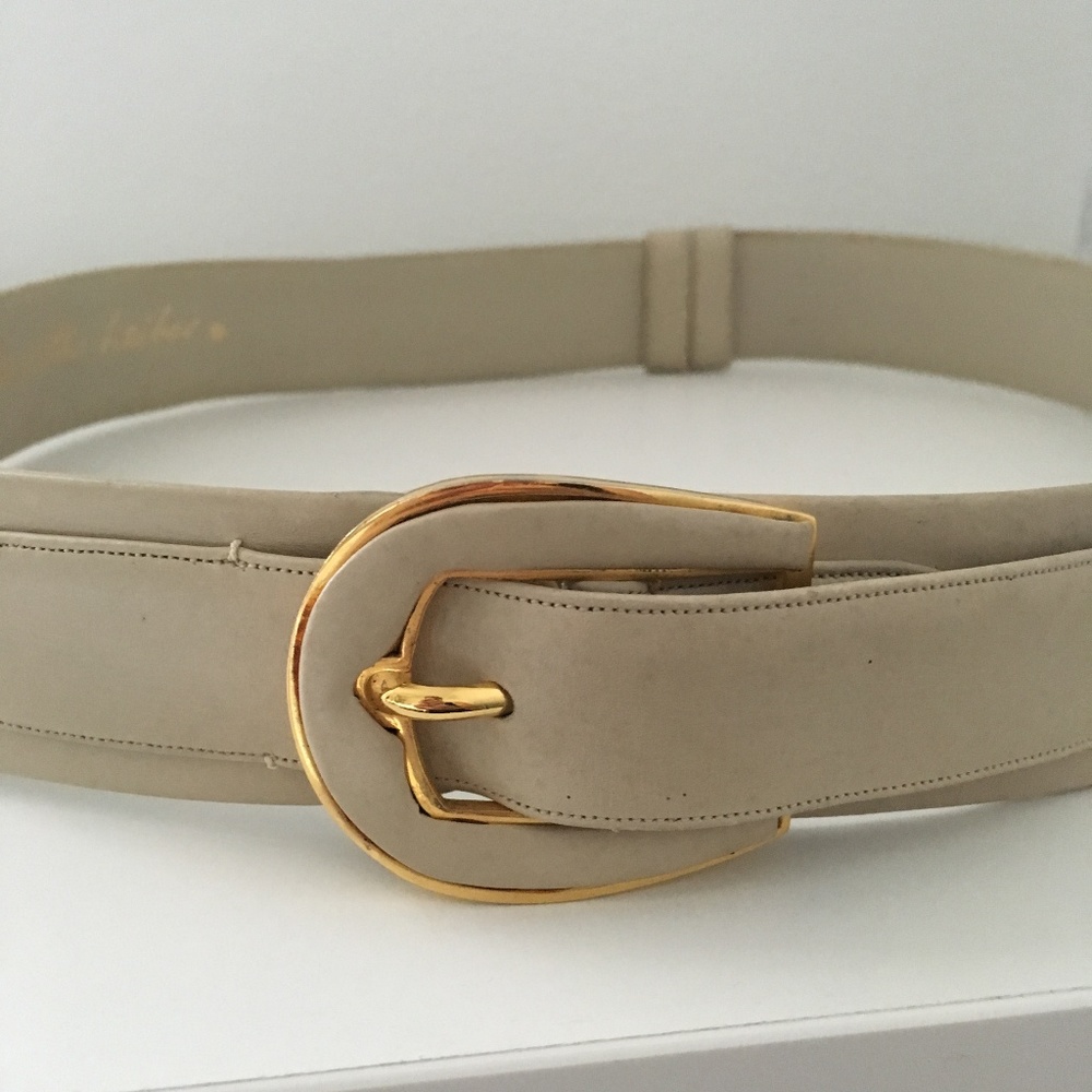 Judith Leiber for Saks Fifth Avenue leather belt